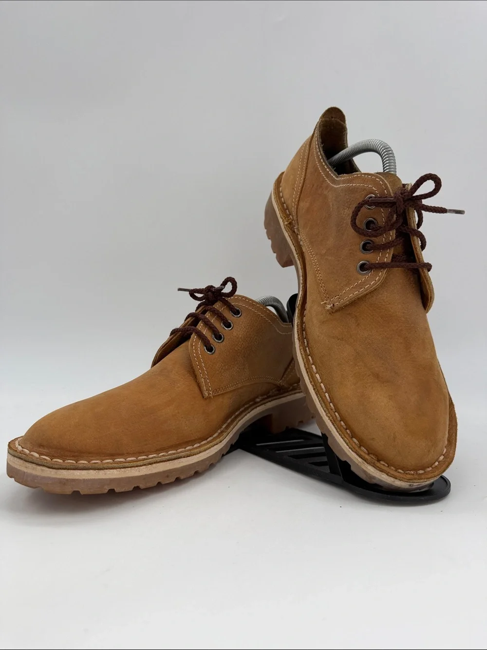 Authentic Bata Safari Kenya Low Cut Oxfords Desert Shoes Men's 9.5 Wheat NuBuck